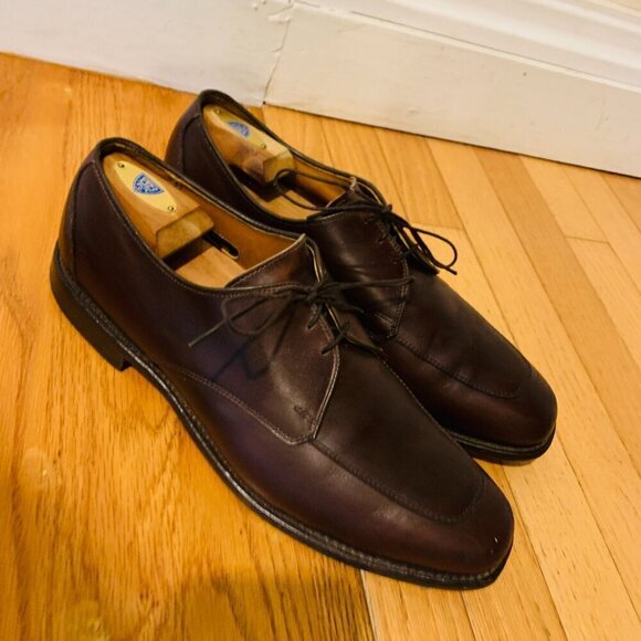 Allen Edmonds Mens Burton Brown Leather Oxford Dress Casual Shoes Lace-up 11 D main image 7